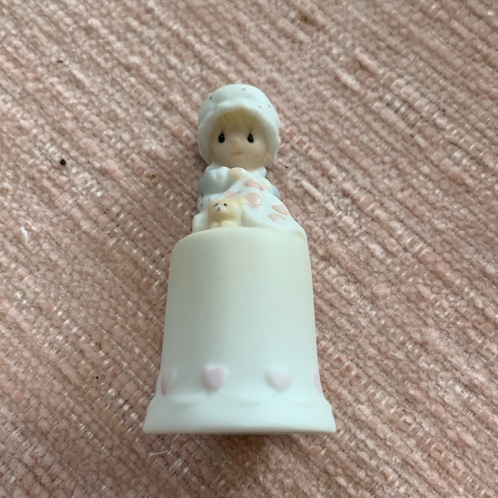 Love Covers All: Precious Moments Porcelain Thimble